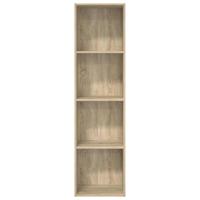 Boekenkast 40x30x152 cm bewerkt hout sonoma eikenkleurig - thumbnail