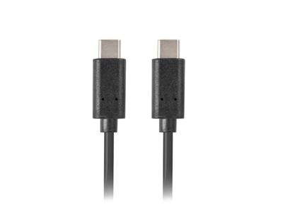 Lanberg CA-CMCM-10CU-0010-BK kabel USB 2.0 1m USB-C M/M Zwart