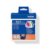 Brother inktcartridge, 500 pagina&apos;s, OEM LC-521VAL, 4 kleuren - thumbnail