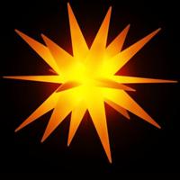 VidaXL Kerstlampen met grondpin en led&apos;s 3 st 35 cm geel - thumbnail