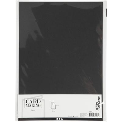 Creativ Company Papier zwart a4 80gr, 20st.