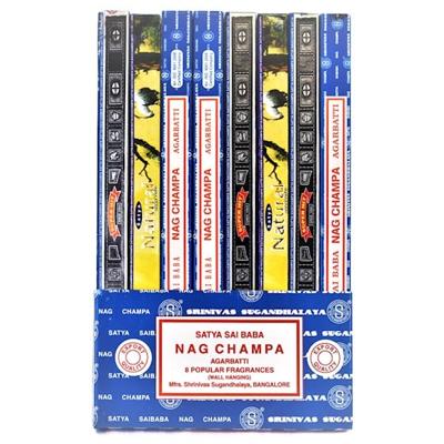 Satya Wierook Nag Champa Collectie (8 pakjes) Satya Wierook Nag Champa Collectie (8 pakjes)