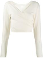 P.A.R.O.S.H. wrapped front jumper - NEUTRALS - thumbnail