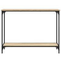 Wandtafel 101x30,5x75 cm bewerkt hout sonoma eikenkleurig - thumbnail