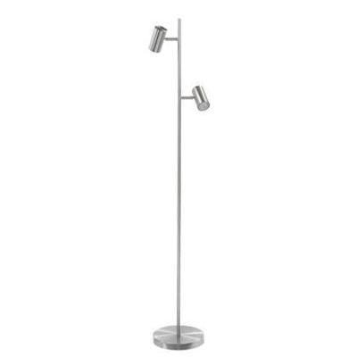 Highlight Vloerlamp Burgos 2 lichts H 142 cm mat chroom