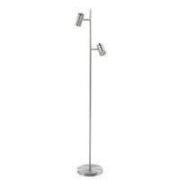 Highlight Vloerlamp Burgos 2 lichts H 142 cm mat chroom - thumbnail