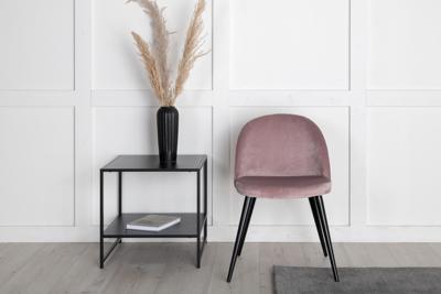 Nohr Eetkamerstoel 'Amon' Velvet, kleur Oudroze