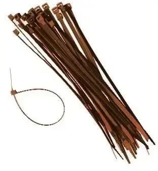 Nature kabelbinders tyraps nylon bruin 15cm 25 stuks