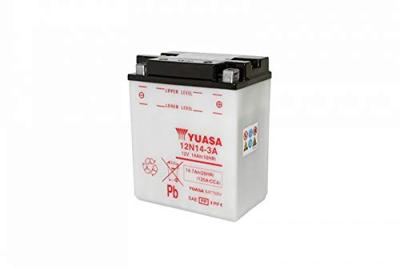 YUASA batterij "12n14-3a". battery 12n14-3a standard without sp