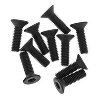 M3x10mm Hex Socket Flat Head (Black) (10pcs) (AX31120) - thumbnail