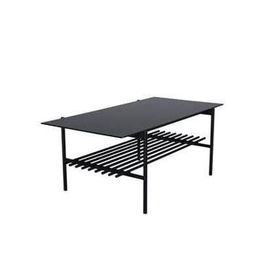 Fjôrd - Salontafel Zwart Marmer 120cm - Glas - Von Fjôrd - Salontafel Zwart Marmer 120cm - Glas - Von
