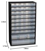 Raaco Ladekast DIY staal met 44 laden - 132114 - 132114 - thumbnail