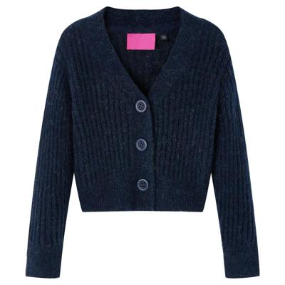 Kindervest gebreid 128 marineblauw Kindervest gebreid 128 marineblauw