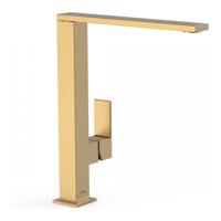 Keukenkraan Tres Cuadro | Opbouw | 360° Draaibaar | Mengkraan | 1-hendel | Vierkant | 24k Goud mat - thumbnail