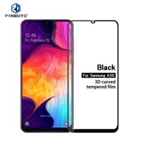 PINWUYO 9u 3D gebogen gehard glas film voor Galaxy A30 (zwart) - thumbnail