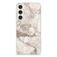 Samsung Galaxy S23 Plus | TPU | Siliconen hoesje | Marmer Beige - thumbnail