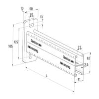 Fischer 504319 FCA 41D - 1000 Wandrailconsole 1 m 1 stuk(s) - thumbnail