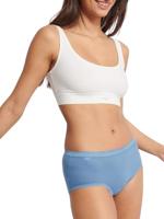 4-pack dames Basic Midi slips - Blue Summer - katoenen dames heup onderbroeken - thumbnail