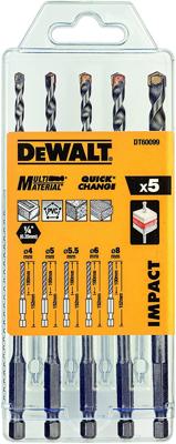 DeWalt Accessoires 5-delige IMPACT steenboren set - DT60099-QZ