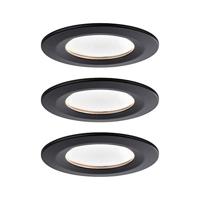 Paulmann 94473 LED-inbouwlamp Set van 3 stuks LED LED vast ingebouwd 18 W Zwart (mat) - thumbnail