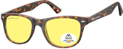 Zonnebril montana met geel polar glas turtle Zonnebril montana met geel polar glas turtle