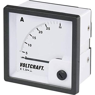 VOLTCRAFT AM-72X72/25A AM-72X72/25A Analoog inbouwmeetinstrument AM-72x72/25 A 25 A Weekijzer