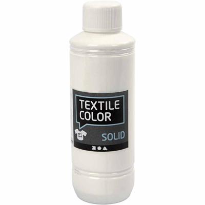 Creativ Company Dekkende textielverf - wit, 250ml Creativ Company Dekkende textielverf - wit, 250ml