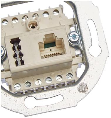 Busch-Jaeger 2CKA000230A0381 UAE-, IAE-, ISDN-contactdoos Inzetstuk Wit 1 stuk(s)