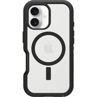 Otterbox Defender XT Case Apple iPhone 16 Zwart, Transparant Otterbox Defender XT Case Apple iPhone 16 Zwart, Transparant