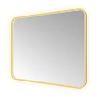 Hotbath &More Mirrors Soft Square LED Badkamerspiegel - Rechthoek - 80 x 100 cm - Geborsteld Messing Pvd - thumbnail