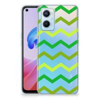 OPPO A96 | OPPO A76 | TPU bumper | Zigzag Groen - thumbnail