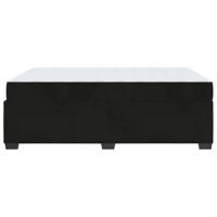 Bedframe met matras met matras Zwart 160 x 200 cm Fluweel - thumbnail