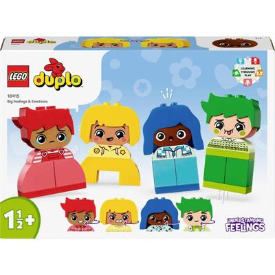 LEGO 10415 DUPLO My First Strong Emotions and Big Feelings, speelgoed voor baby's, 23 kleurrijke stenen en 4 personages.