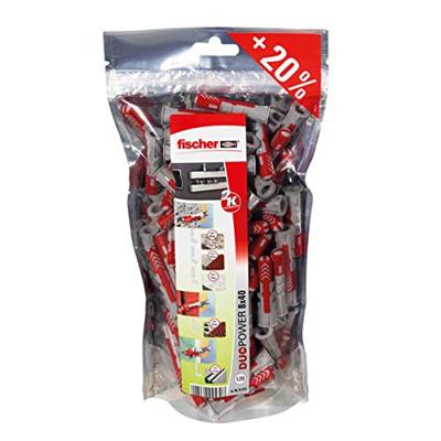 Fischer 535980 DUOPOWER 8 Big Pack Plug 40 mm 8 mm 120 stuk(s)