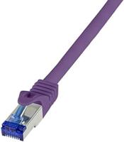LogiLink C6A059S RJ45 Netwerkkabel, patchkabel CAT 6A S/FTP 2.00 m Violet 1 stuk(s) - thumbnail