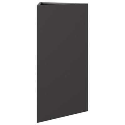 VidaXL Plantenbakken 2 st driehoek 40x34,5x70 cm staal zwart