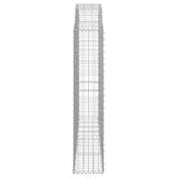 VidaXL Schanskorf gewelfd 200x30x140/160 cm gegalvaniseerd ijzer - thumbnail