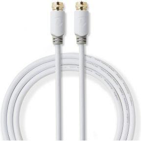 Nedis CSBW41000WT30 Satelliet- & Antennekabel F Male - F Male 3,0 M Wit