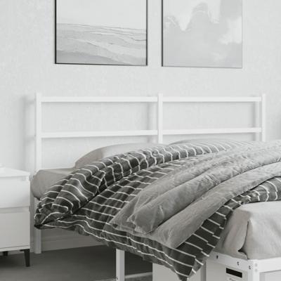 Hoofdbord 160 cm metaal wit Hoofdbord 160 cm metaal wit