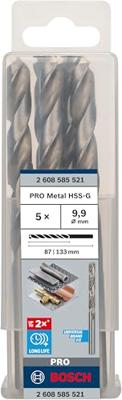Bosch Metaalboren HSS-G Standardline, DIN 338 9,9 x 87 x 133 mm Bosch Metaalboren HSS-G Standardline, DIN 338 9,9 x 87 x 133 mm