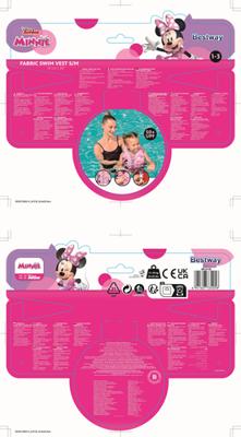 Bestway Disney Minnie Vest UPF 50+ 51 cm +1 to 3 Years Pool and Beach 09104 - thumbnail