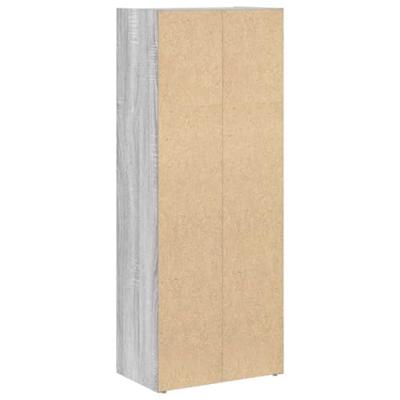 Boekenkast 40x24x102 cm bewerkt hout grijs sonoma eikenkleurig