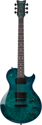 Schecter Solo II Standard, Ocean Blue Burl
