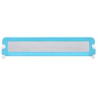 VidaXL Bedhekje peuter 180x42 cm polyester blauw - thumbnail