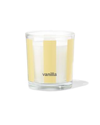 HEMA Geurkaars in glas ⌀7x8cm vanille (lichtgeel)