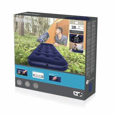 Bestway Junior Eenpersoonsmatras met Voetpomp 185x76x28 cm Luchtbed en Kamperen 67223 - thumbnail