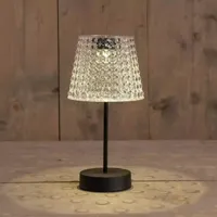 Anna's Collection Solar tafellamp transparant 26 x 12,5 cm - thumbnail