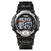 SKMEI 1450 vrouwen transparant digitaal horloge 50m waterdicht sporthorloge met LED Light(Black) - thumbnail