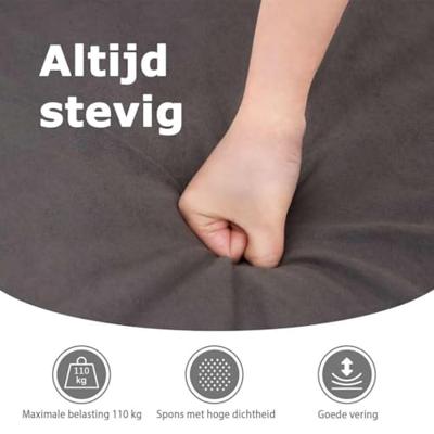 Massagestoel microvezelstof taupe