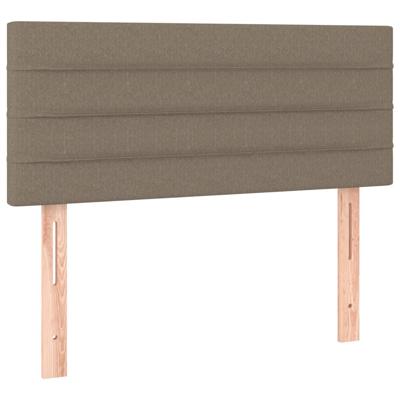 Boxspring met matras stof taupe 100x200 cm - thumbnail